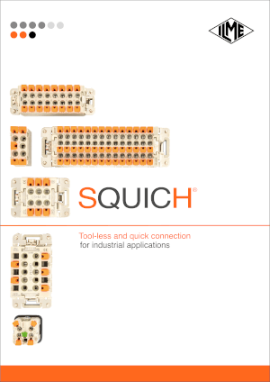 SQUICH® nopea liitäntä ilman työkaluja teollisuuskäyttöön