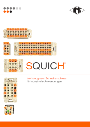 SQUICH® werkzeugloser Schnellanschluss<br>für industrielle Anwendungen